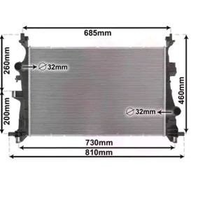 Acquista Radiatore motore da VAN WEZEL 17012703 a buon mercato per soli 197,35 €