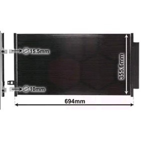 Compre Condensador, ar condicionado da VAN WEZEL 17015701 a um preço baixo por 126,92 €