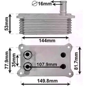 Comprar Enfriador de aceite de VAN WEZEL 18013705 a bajo precio de 77,18 €