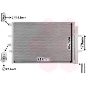 Compre Condensador de aire acondicionado de VAN WEZEL online para Transit Mk7 Bus (V363, FAD, FBD) a precios moderados
