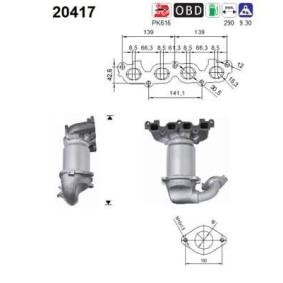 Katalysator für FORD von AS