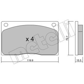 Bremsbeläge 22-0089-0 von METELLI günstig für 28,92 € online kaufen