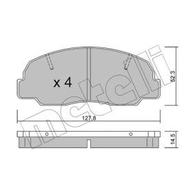 Achetez des Plaquettes de frein METELLI 22-0239-0 à prix pour 38,67 €