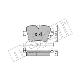 Bremsbeläge 22-1036-0 von METELLI günstig für 34,21 € online kaufen