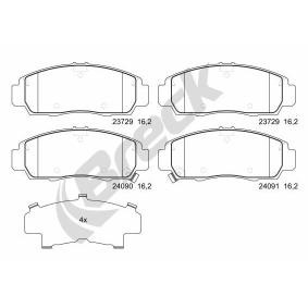 Achetez des Plaquettes de frein BRECK 23729 00 701 00 à prix pour 47,12 €