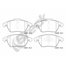 Achetez des Plaquettes de frein BRECK 24696 00 701 00 à prix pour 38,71 €