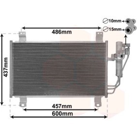 Comprar Condensador, aire acondicionado de VAN WEZEL 27015701 a bajo precio de 137,20 €