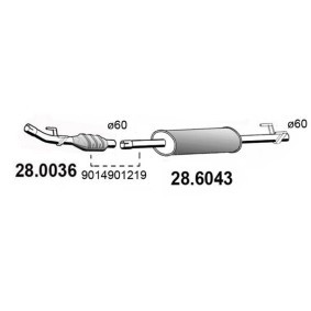Katalysator 28.0036 von ASSO günstig für 452,29 € online kaufen