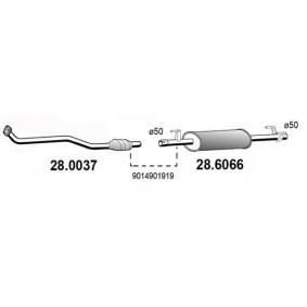 Mittelschalldämpfer 28.6066 von ASSO günstig für 158,65 € online kaufen
