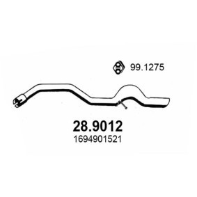 Compre Tubo de escape da ASSO 28.9012 a um preço baixo por 186,44 €
