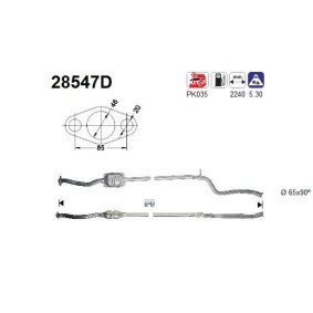 Katalysator 28547D von AS günstig für 389,33 € online kaufen