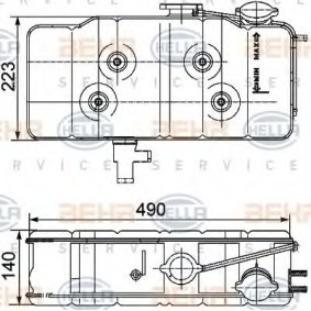Köp Expansionskärl av HELLA 8MA 376 705-211 till det låga priset 2715,59 kr