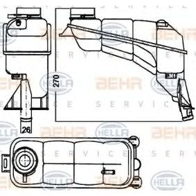 Ausgleichsbehälter 8MA 376 755-121 von HELLA günstig für 44,62 € online kaufen