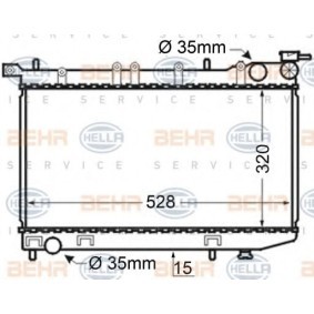 Kühler, Motorkühlung 8MK 376 704-741 von HELLA günstig für 125,88 € online kaufen