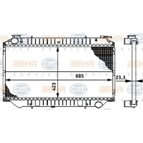Kühler, Motorkühlung 8MK 376 706-441 von HELLA günstig für 274,84 € online kaufen
