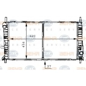 Kühler, Motorkühlung 8MK 376 706-641 von HELLA günstig für 95,72 € online kaufen