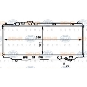 Kühler, Motorkühlung 8MK 376 706-701 von HELLA günstig für 161,21 € online kaufen