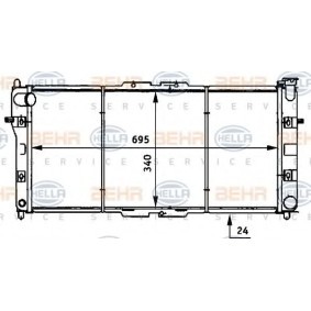 Kühler, Motorkühlung 8MK 376 706-721 von HELLA günstig für 127,15 € online kaufen