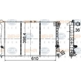 Kühler, Motorkühlung 8MK 376 707-171 von HELLA günstig für 176,26 € online kaufen