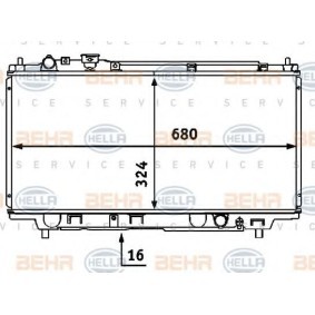Kühler, Motorkühlung 8MK 376 707-471 von HELLA günstig für 157,11 € online kaufen