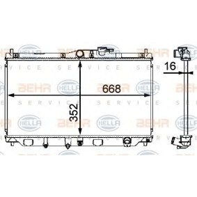 Kühler, Motorkühlung 8MK 376 708-131 von HELLA günstig für 139,73 € online kaufen