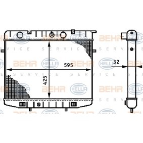 Kühler, Motorkühlung 8MK 376 708-601 von HELLA günstig für 225,73 € online kaufen