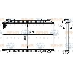 Kühler, Motorkühlung 8MK 376 712-721 von HELLA günstig für 185,35 € online kaufen