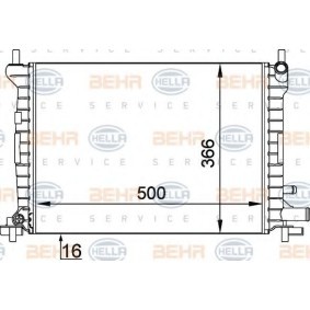 Kühler, Motorkühlung 8MK 376 714-061 von HELLA günstig für 79,09 € online kaufen