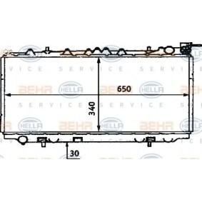 Kühler, Motorkühlung 8MK 376 715-571 von HELLA günstig für 107,55 € online kaufen