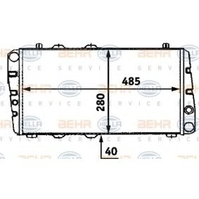 Kühler, Motorkühlung 8MK 376 716-221 von HELLA günstig für 39,69 € online kaufen