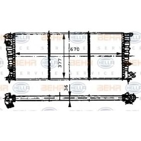 Kühler, Motorkühlung 8MK 376 716-521 von HELLA günstig für 110,04 € online kaufen
