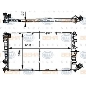 Kühler, Motorkühlung 8MK 376 717-481 von HELLA günstig für 148,68 € online kaufen