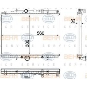 Kühler, Motorkühlung 8MK 376 718-041 von HELLA günstig für 136,64 € online kaufen