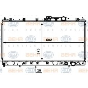 Kühler, Motorkühlung 8MK 376 718-391 von HELLA günstig für 130,78 € online kaufen