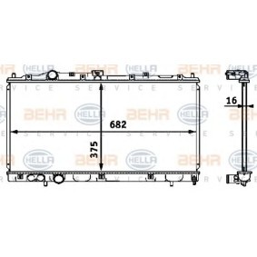 Kühler, Motorkühlung 8MK 376 718-411 von HELLA günstig für 126,28 € online kaufen