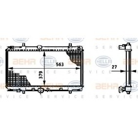 Kühler, Motorkühlung 8MK 376 719-291 von HELLA günstig für 114,69 € online kaufen
