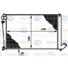 Kühler, Motorkühlung 8MK 376 719-481 von HELLA günstig für 79,59 € online kaufen