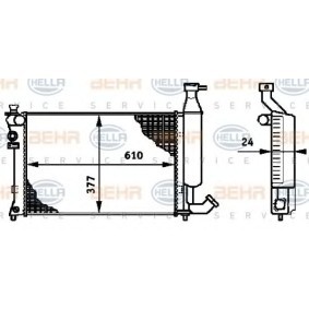 Kühler, Motorkühlung 8MK 376 719-501 von HELLA günstig für 79,17 € online kaufen