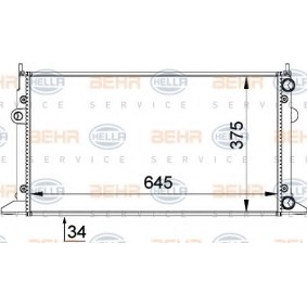 Kühler, Motorkühlung 8MK 376 719-711 von HELLA günstig für 93,22 € online kaufen