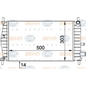 Kühler, Motorkühlung 8MK 376 720-261 von HELLA günstig für 58,78 € online kaufen