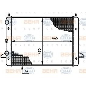 Kühler, Motorkühlung für FORD von HELLA