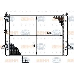 Kühler, Motorkühlung 8MK 376 720-501 von HELLA günstig für 100,00 € online kaufen