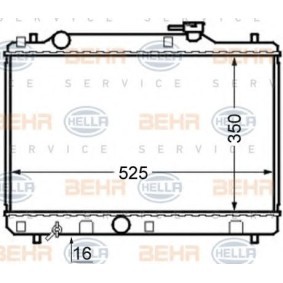 Kühler, Motorkühlung 8MK 376 724-581 von HELLA günstig für 116,87 € online kaufen
