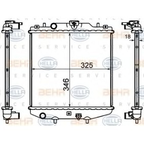 Kühler, Motorkühlung 8MK 376 724-591 von HELLA günstig für 54,54 € online kaufen