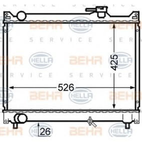 Kühler, Motorkühlung 8MK 376 724-661 von HELLA günstig für 152,32 € online kaufen