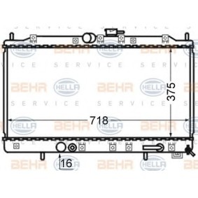 Kühler, Motorkühlung 8MK 376 724-681 von HELLA günstig für 223,50 € online kaufen