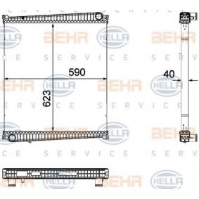 Kühler, Motorkühlung 8MK 376 733-701 von HELLA günstig für 342,29 € online kaufen