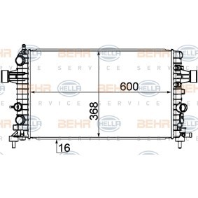 Kühler, Motorkühlung 8MK 376 754-081 von HELLA günstig für 86,85 € online kaufen