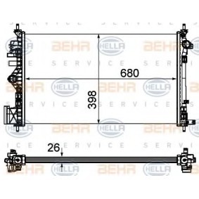 Kühler, Motorkühlung 8MK 376 754-331 von HELLA günstig für 177,19 € online kaufen
