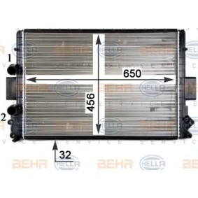 Kühler, Motorkühlung 8MK 376 754-391 von HELLA günstig für 218,10 € online kaufen